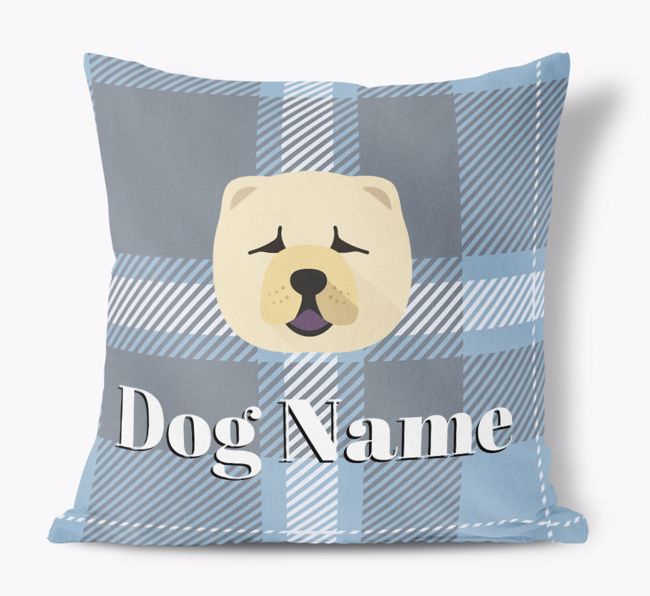 Tartan Pattern: Personalized {breedFullName} Soft Touch Pillow